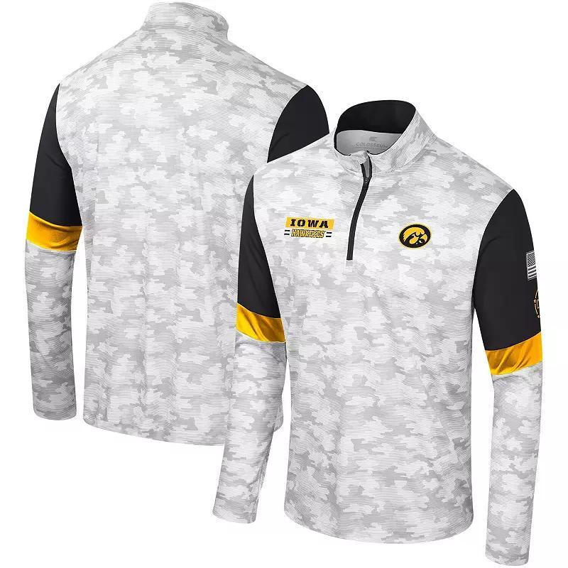 Mens Colosseum Camo Iowa Hawkeyes OHT Military Appreciation Tomahawk Quarter-Zip Windshirt Product Image