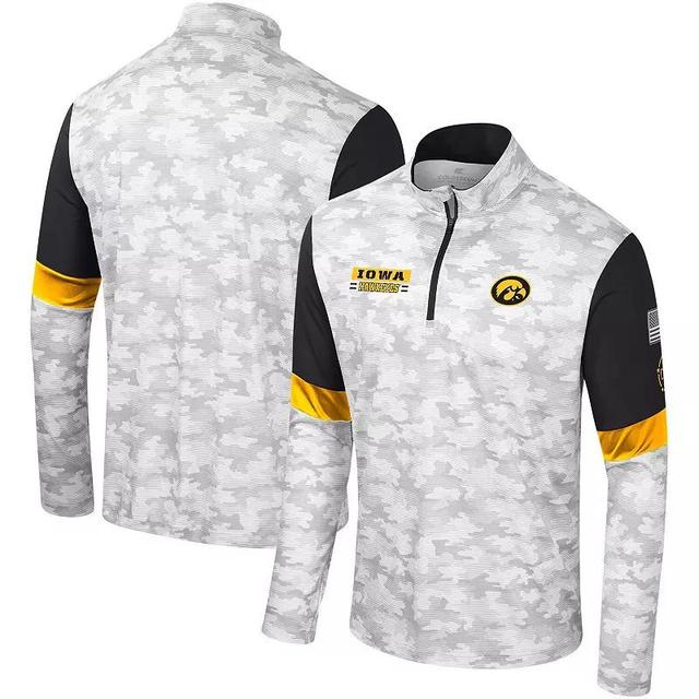 Mens Colosseum Camo Iowa Hawkeyes Oht Military-Inspired Appreciation Tomahawk Quarter-Zip Windshirt Product Image