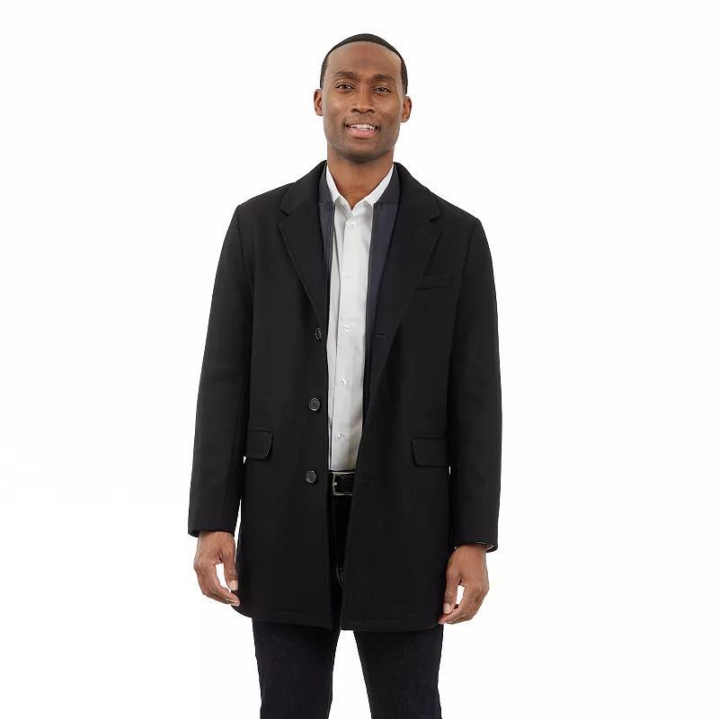 Mens London Fog Wool Blend Car Coat Product Image