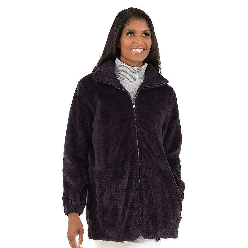 Womens Fleet Street Faux-Fur Coat Pink Product Image