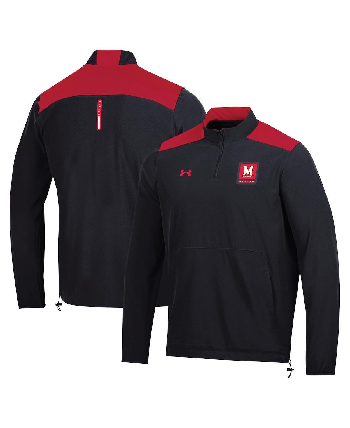 Mens Under Armour Black Maryland Terrapins 2023 MotivateQuarter-Zip Top Product Image