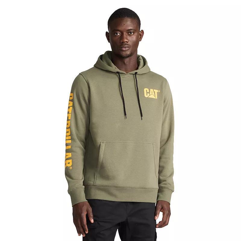 Caterpillar Cat Foundation Pullover Hood Sweatshirt, Mens Dusty Green Product Image