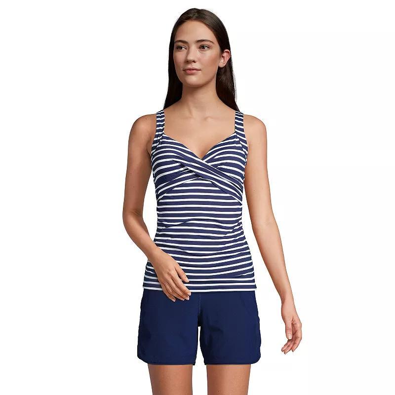 Womens Lands End Underwire Surplice DD-Cup Tankini Swimsuit Top Product Image