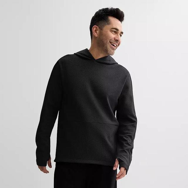 Mens Tek Gear Performance Waffle Hoodie Mneral Black Product Image