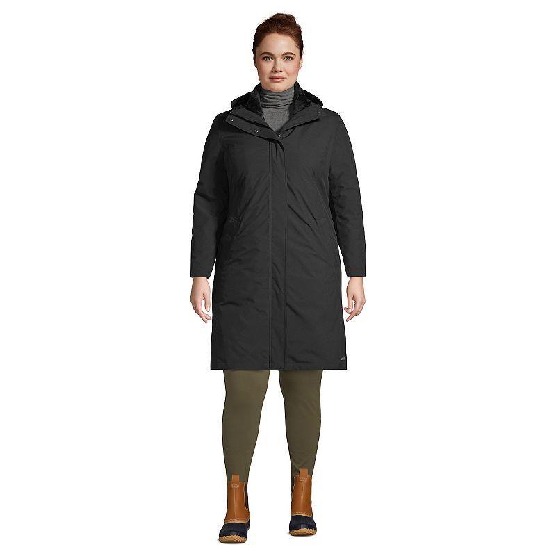 Lands End Plus Size Insulated 3 in 1 Primaloft Parka - Deep sea navy Product Image