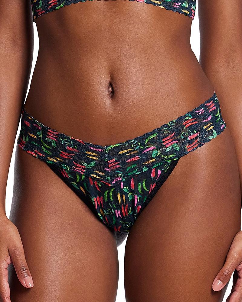 Womens Printed Original-Rise Thong Product Image