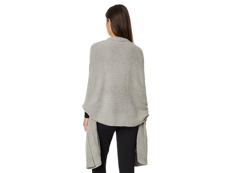 Barefoot Dreams CozyChic(r) Lite Heathered Travel Shawl (Dove 2) Women's Sweater Product Image