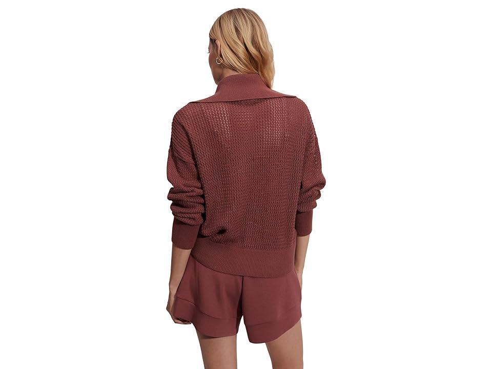 Varley Fairfield Knit Jacket (Apple Butter) Women's Clothing Product Image