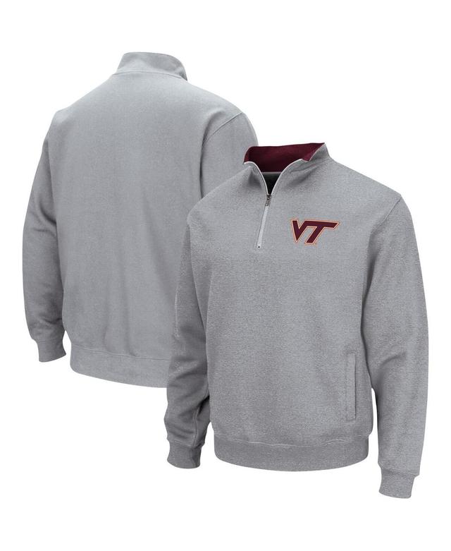 Mens Colosseum Heathered Gray Alabama Crimson Tide Tortugas Team Logo Quarter-Zip Jacket Product Image