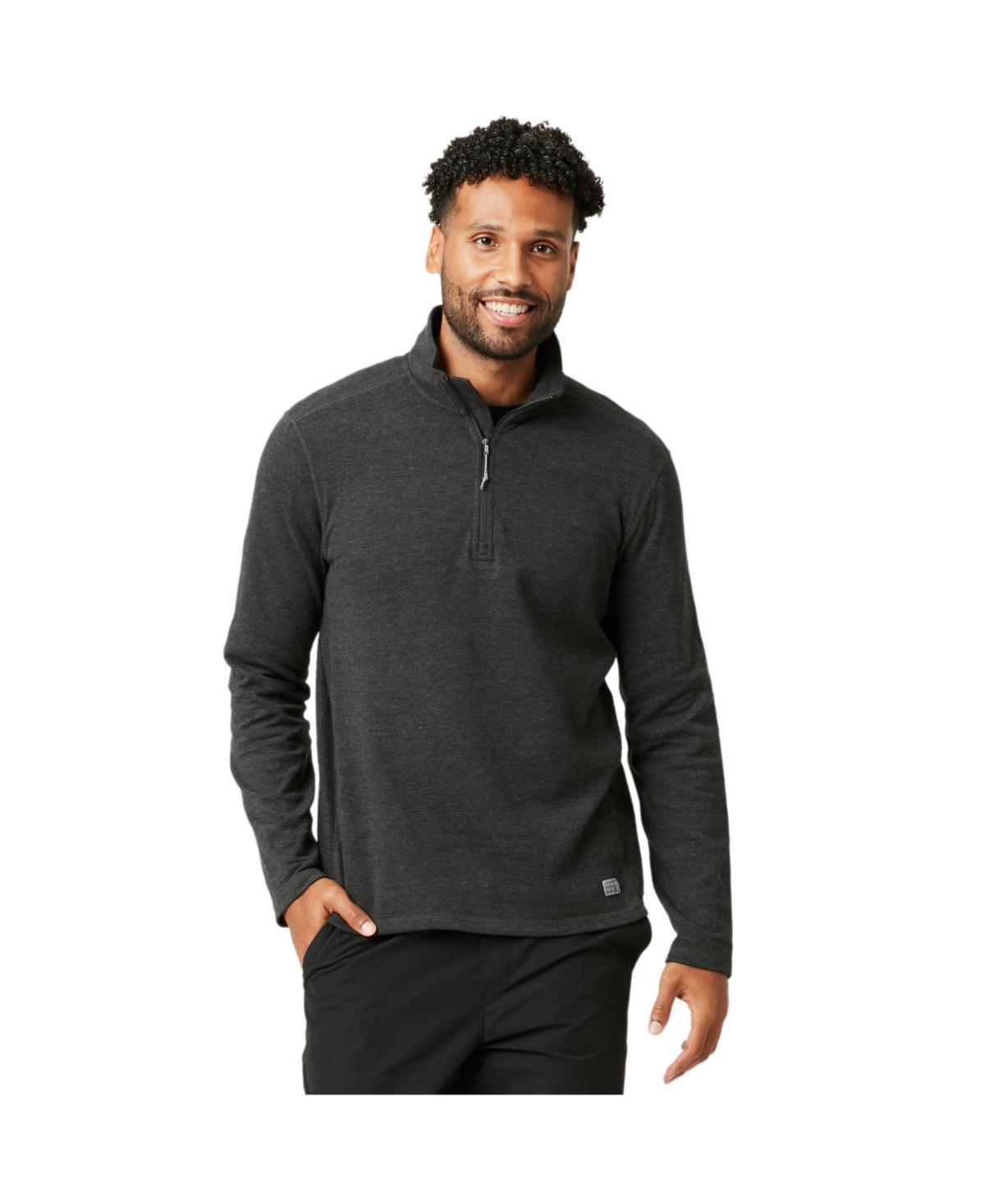 Free Country Mens Heritage Knit 1/4 Zip Mock Sweater Product Image