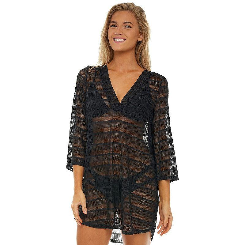 Womens Jordan Taylor Bell-Sleeve Swim Cover-Up Tunic Product Image