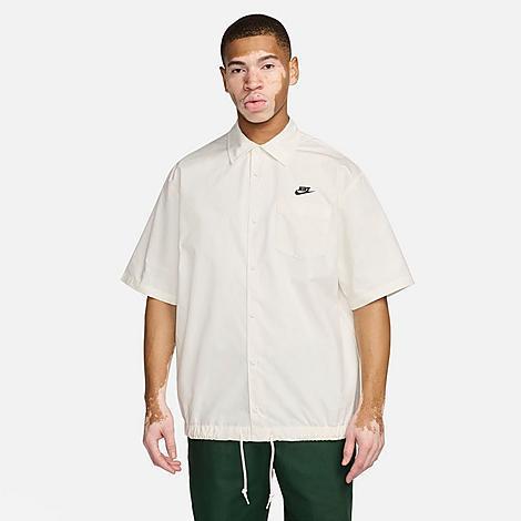 Nike Men's Club Short-Sleeve Oxford Button-Up Shirt Product Image