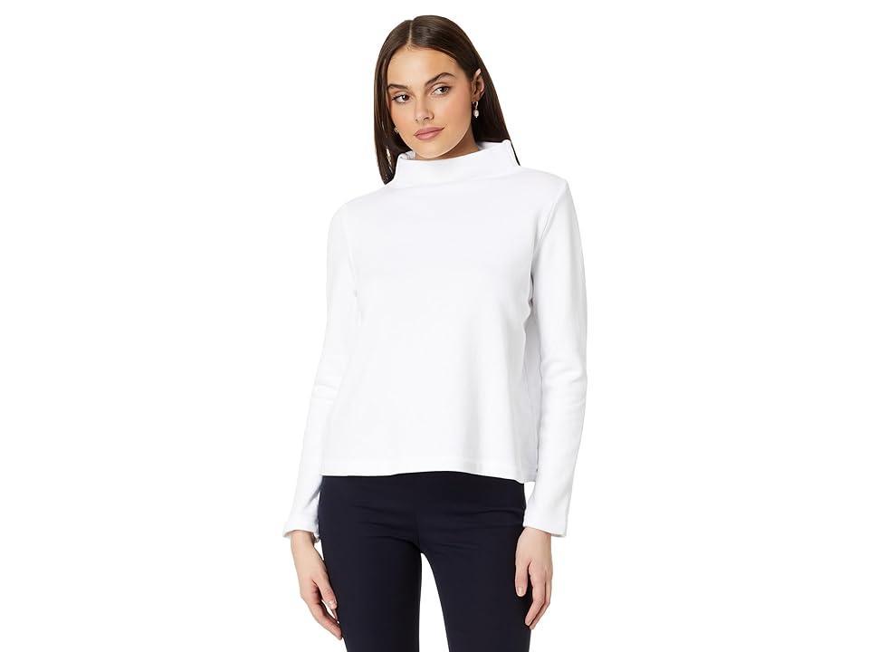 Eileen Fisher Funnel Neck Organic Cotton Top Product Image