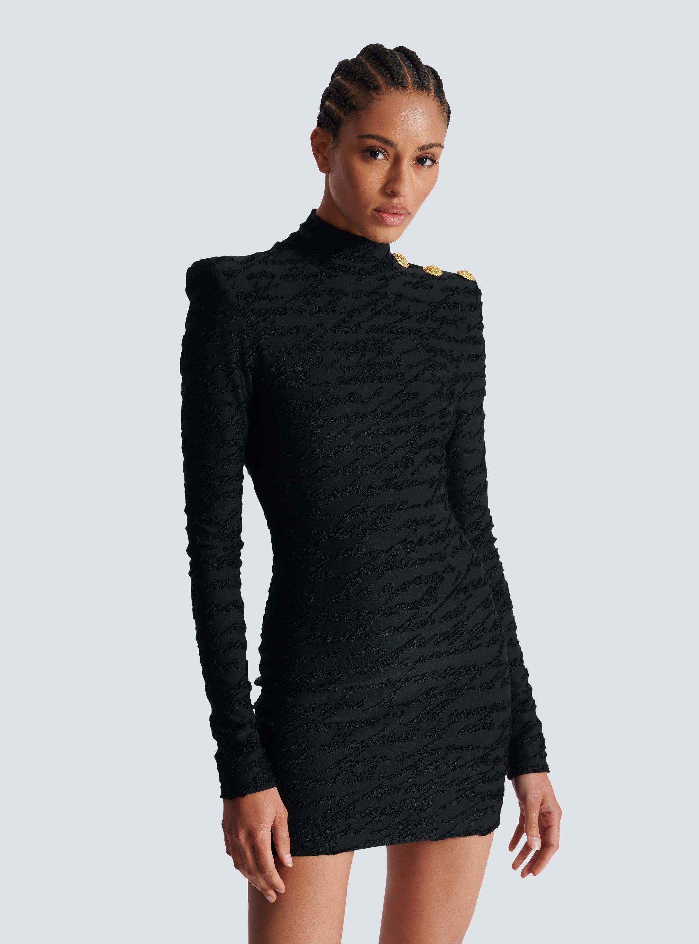 Short "Love Letter" jacquard knit dress Product Image