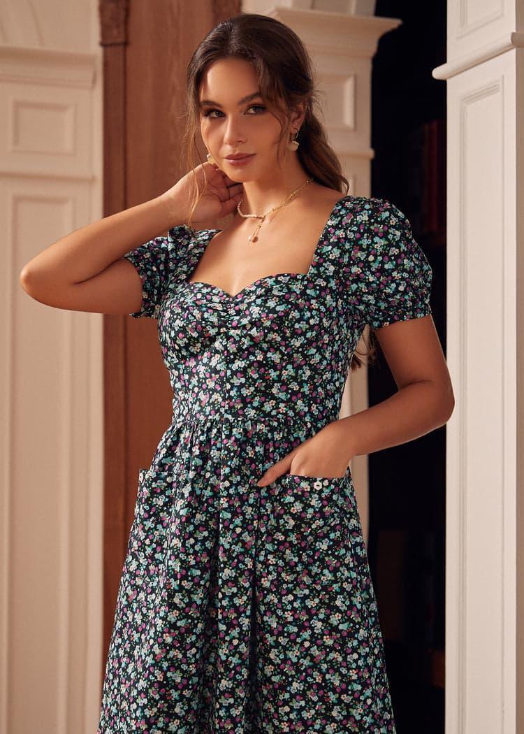 Summer Berry Flair Dress Product Image