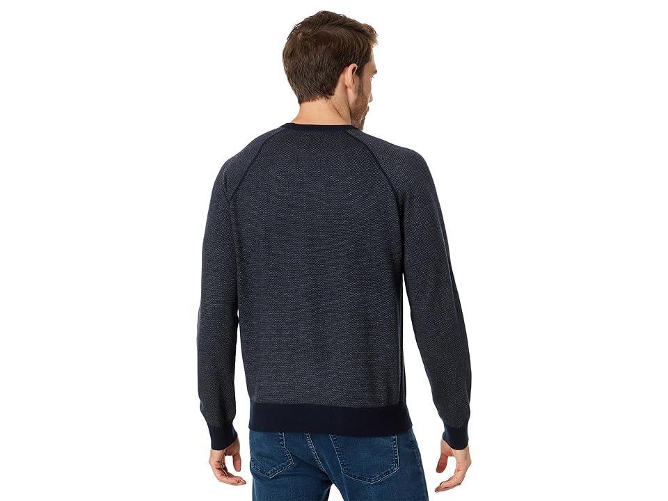 Vince Birdseye Jacquard Wool & Cotton Crewneck Sweater Product Image