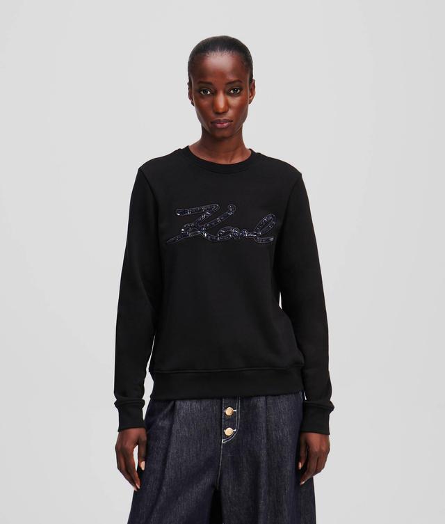 BOUCLÉ KARL SIGNATURE SWEATSHIRT Product Image