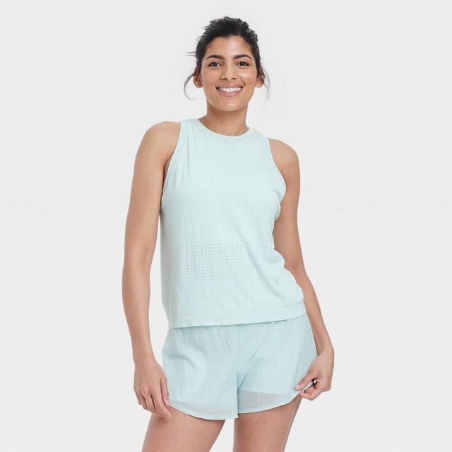 Womens Mesh Seamless Tank Top - All In Motion Mint M Product Image