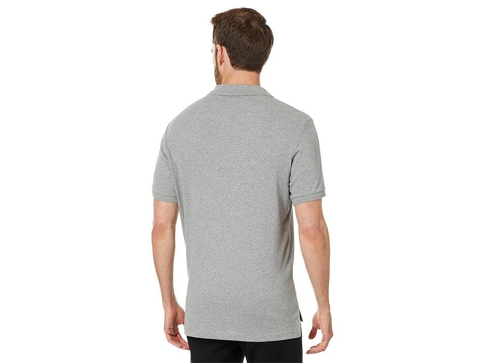 U.S. POLO ASSN. Slim Fit Interlock Polo (Heather Grey) Men's Clothing Product Image