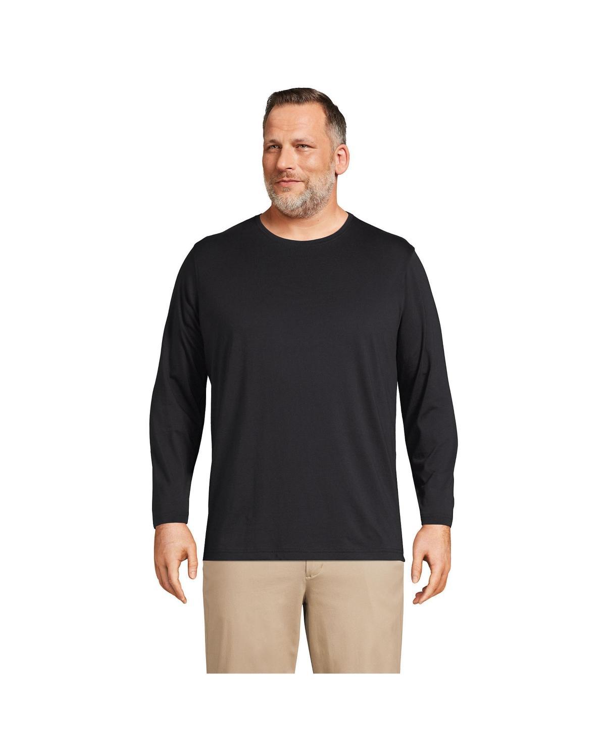 Lands End Mens Big & Tall Long Sleeve Supima Tee Product Image