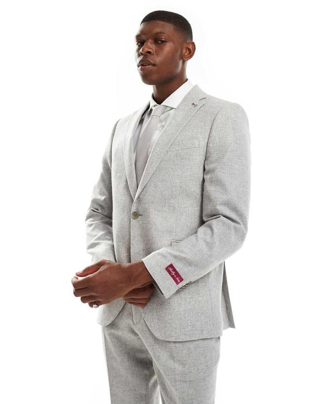 Shelby and Sons tailored slim blazer in light gray - part of a set Product Image