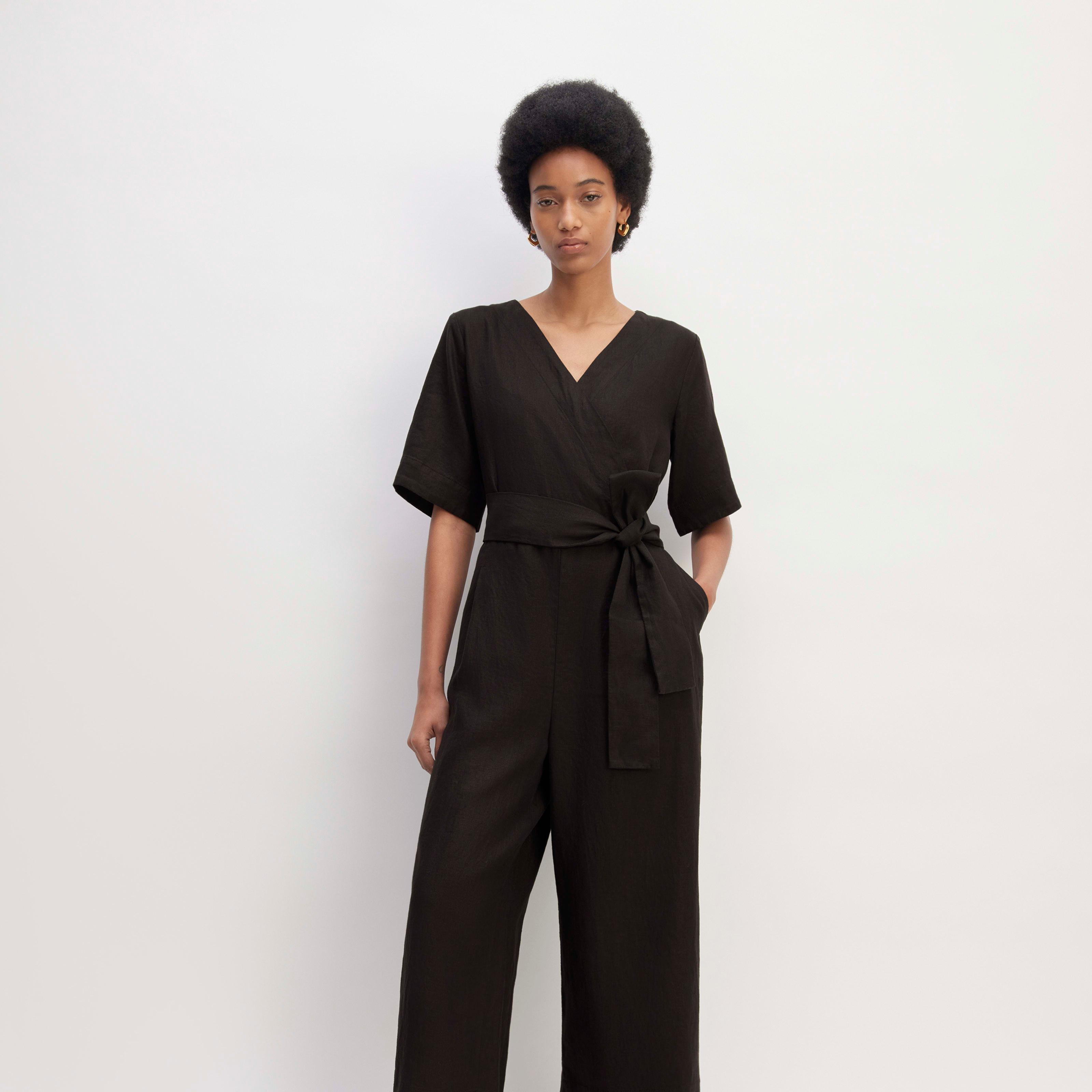 Womens Wrap Jumpsuit in Linen by Everlane Product Image