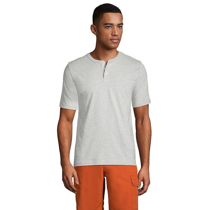 Lands End Mens Short Sleeve Super-t Henley T-Shirt Product Image