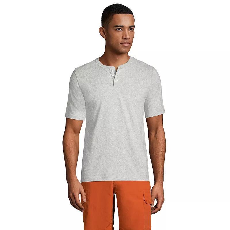 Lands End Mens Short Sleeve Super-t Henley T-Shirt Product Image