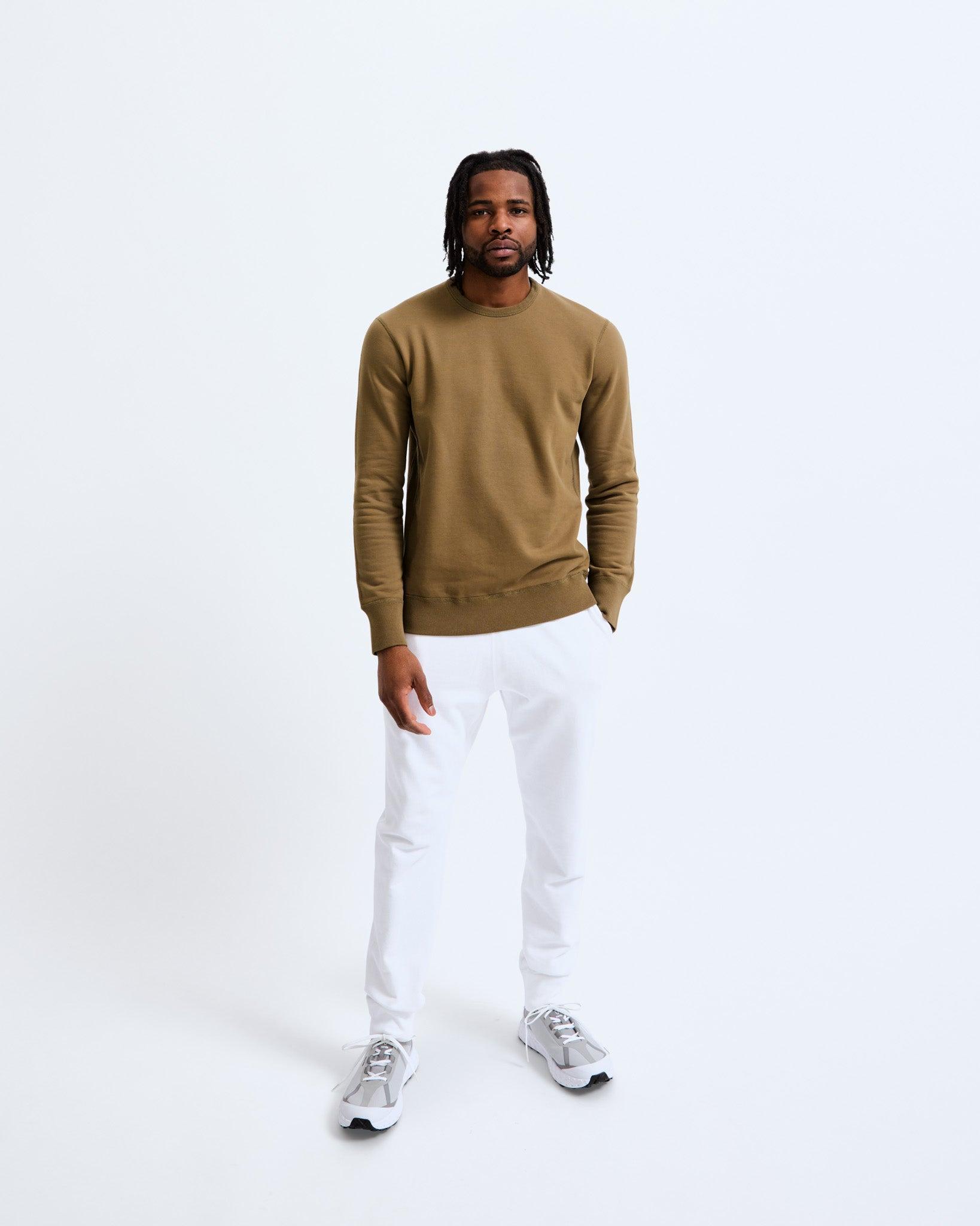 0984. Herringbone Terry Crewneck - Crimson Red Product Image