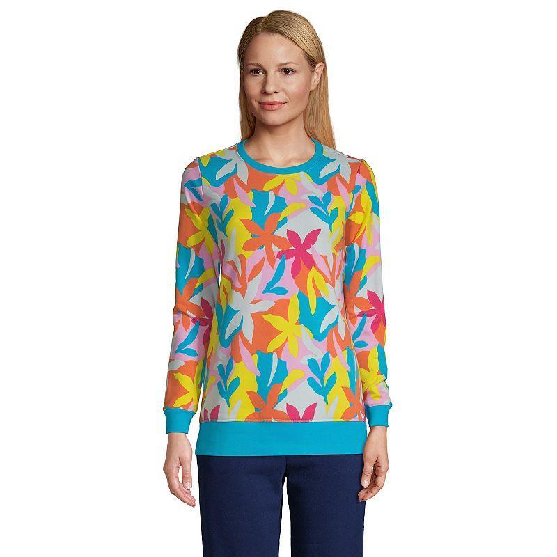 Womens Lands End Serious Sweats Crewneck Sweatshirt Tunic Product Image