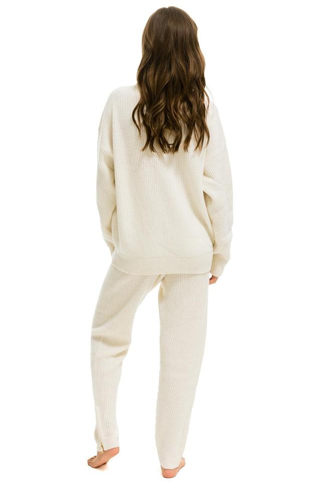 VINTAGE CABIN CASHMERE SWEATER PANT	- VINTAGE WHITE Female Product Image