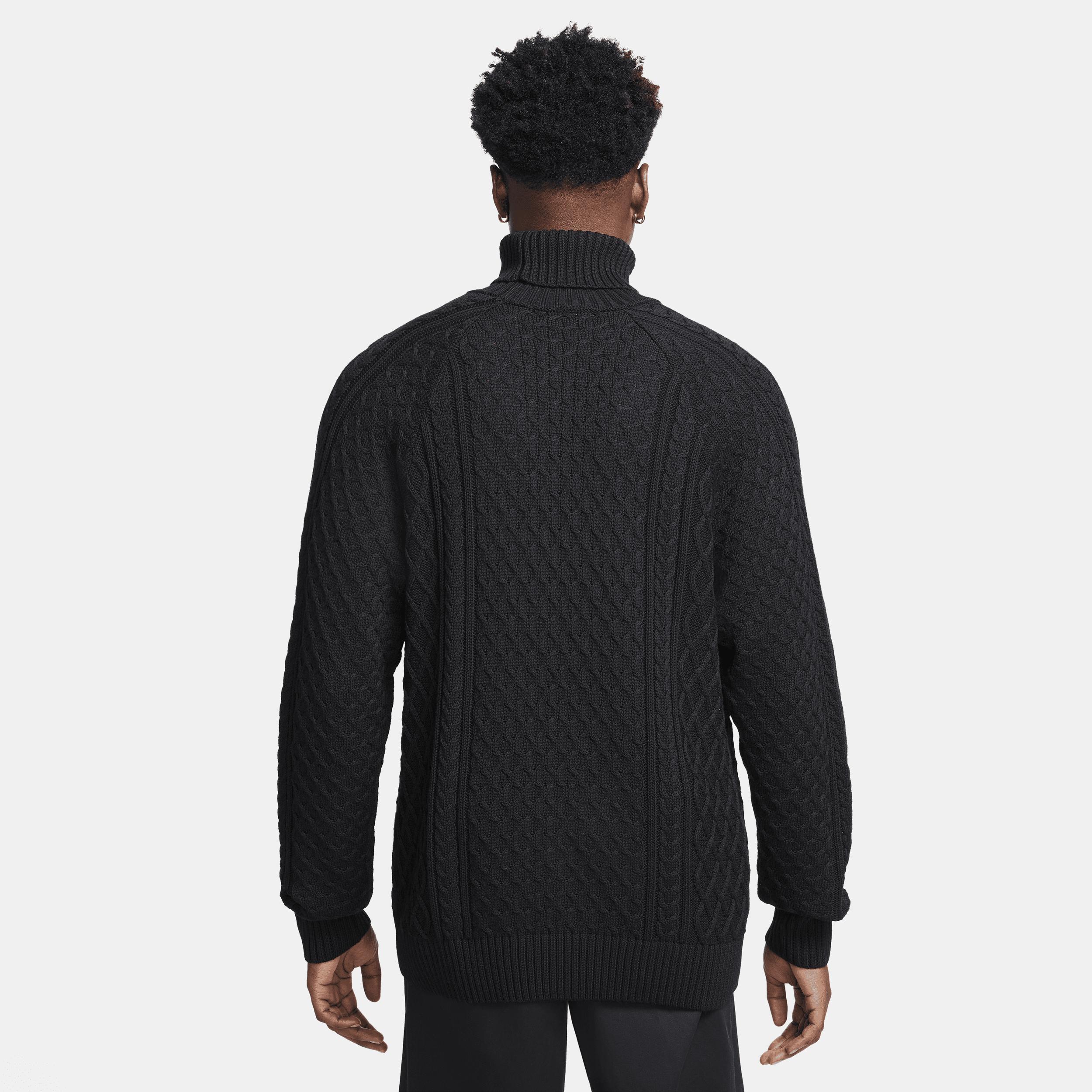 Nike Life Men's Cable Knit Turtleneck Sweater Product Image