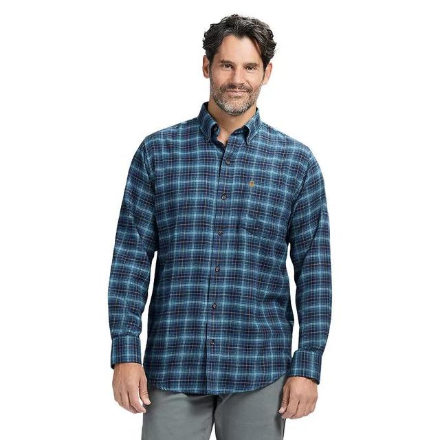 Mens IZOD Stratton Flannel Long Sleeve Button Down Shirt Product Image