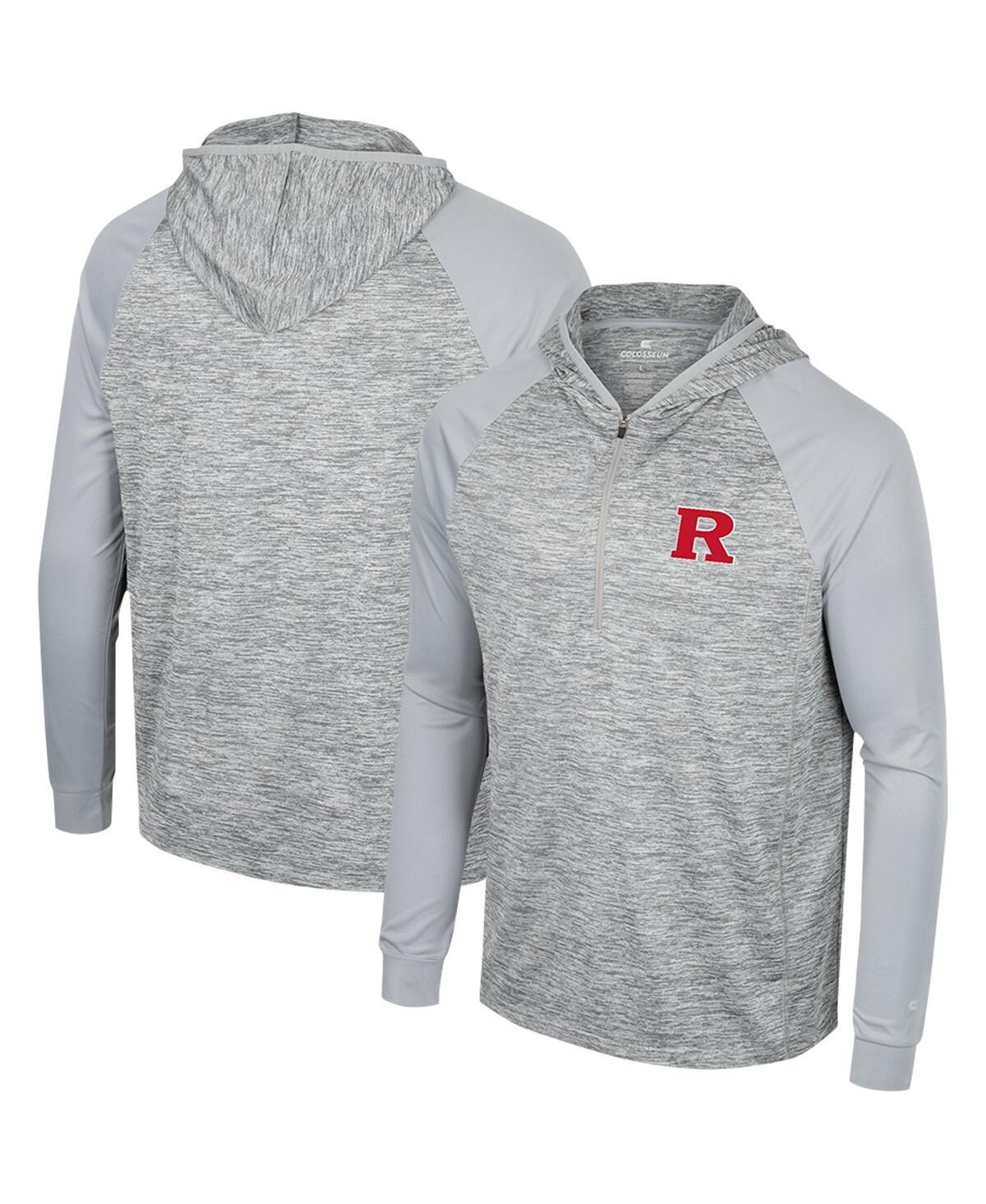 Mens Rutgers Scarlet Knights Cybernetic Quarter Zip Hooded Windshirt Product Image