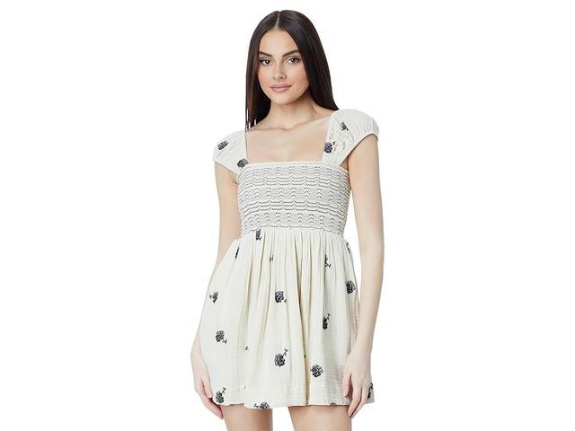 Free People Tory Embroidered Mini (Tea Combo) Women's Dress Product Image