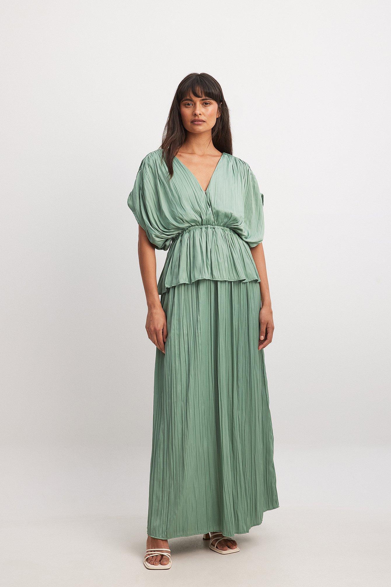 Plisse Tiered Maxi Dress Product Image