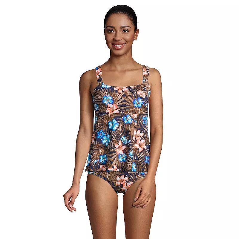 Womens Lands End Flutter Empire UPF 50 Tankini Swimsuit Top Product Image