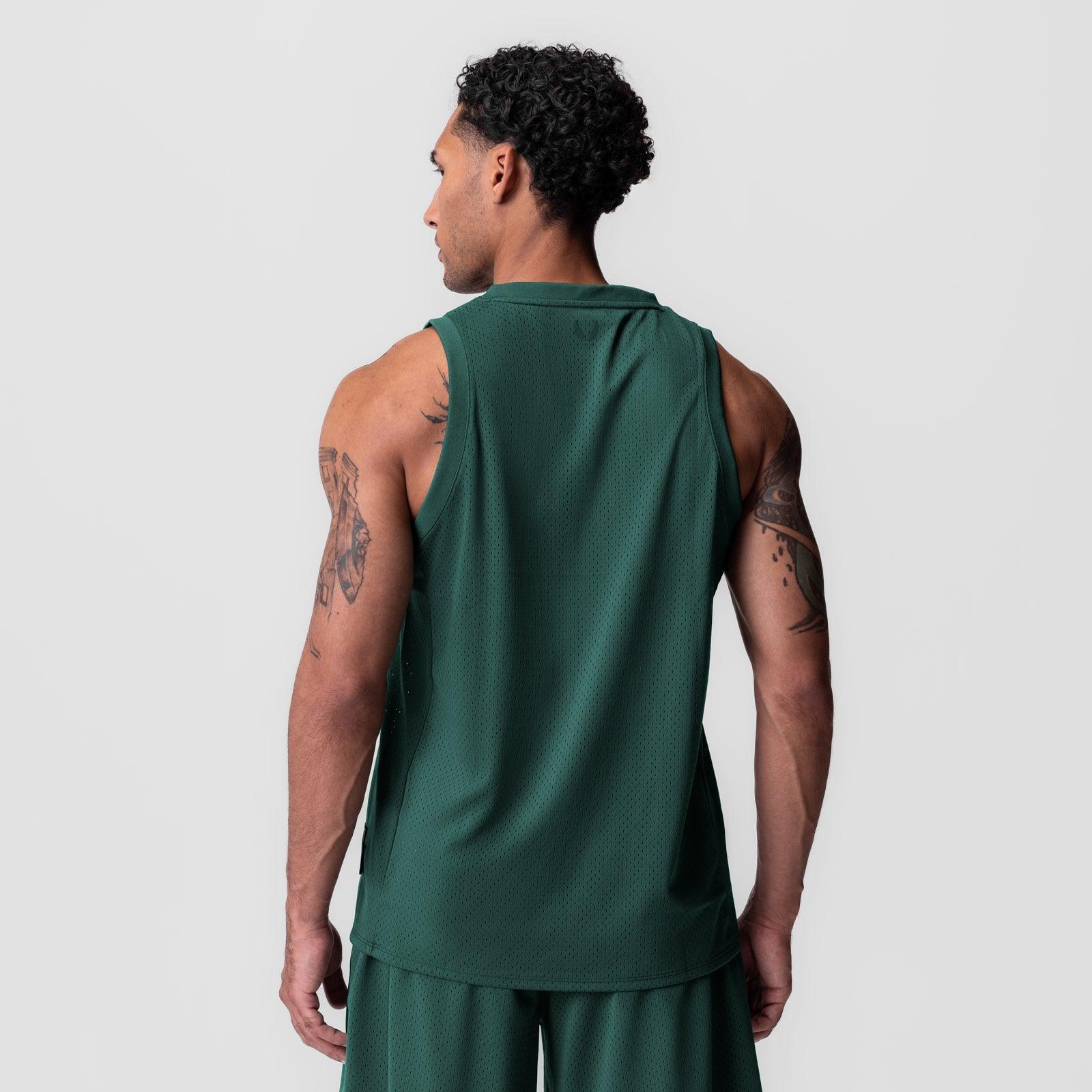 0990. Ion-Mesh Basketball Jersey - Forest Green Product Image