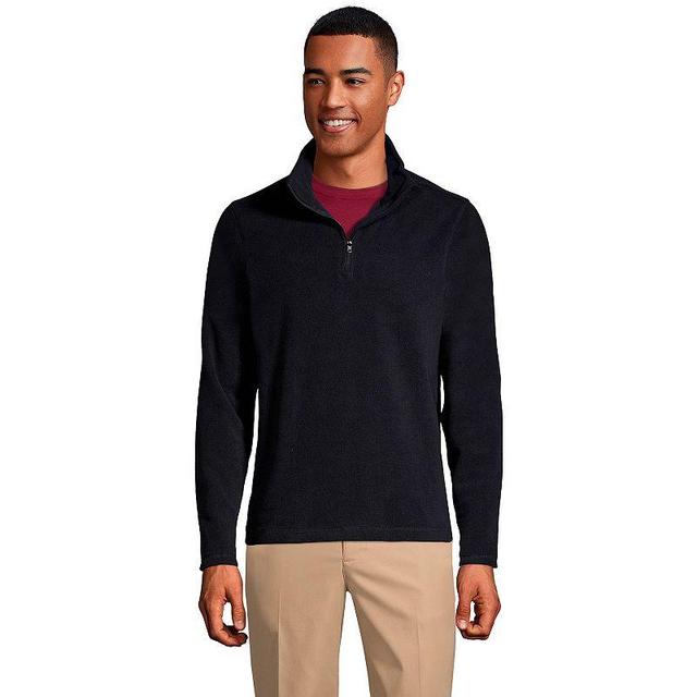 Mens Lands End Lightweight Fleece Quarter Zip Pullover Product Image