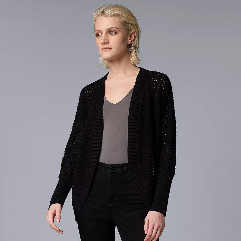 Womens Simply Vera Vera Wang Cocoon Cardigan Sweater Product Image