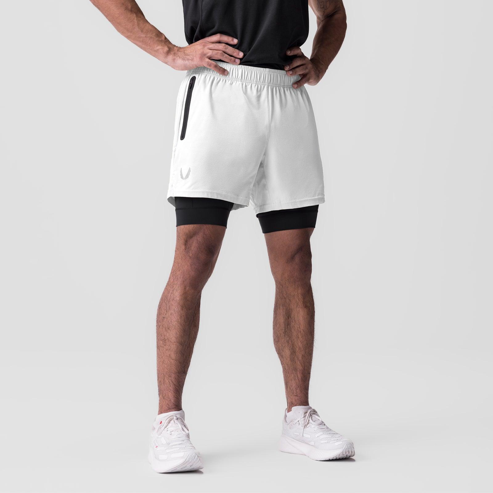 0784. Ultralite™ 6" Liner Short   - White/Black Product Image