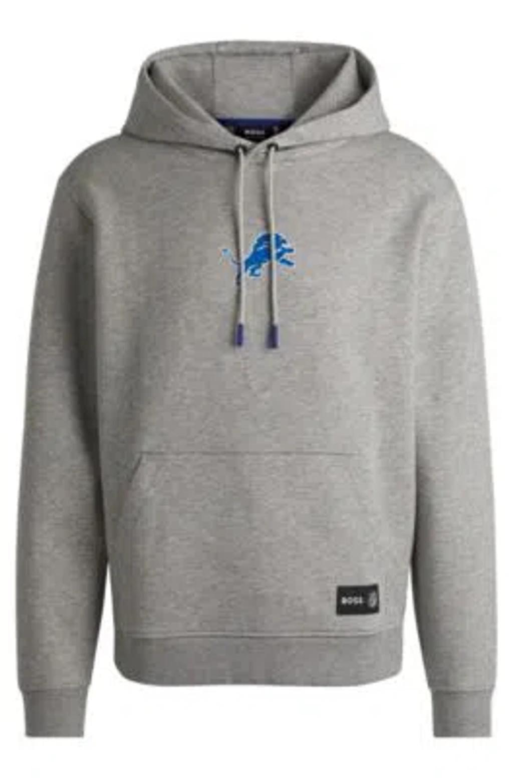 HUGO BOSS Boss X Nfl Interlock Hoodie With Special Branding In Giants Product Image