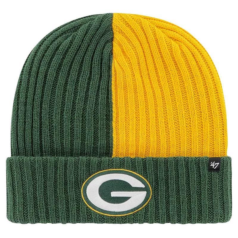 Mens 47 Bay Packers Fracture Cuffed Knit Hat Product Image