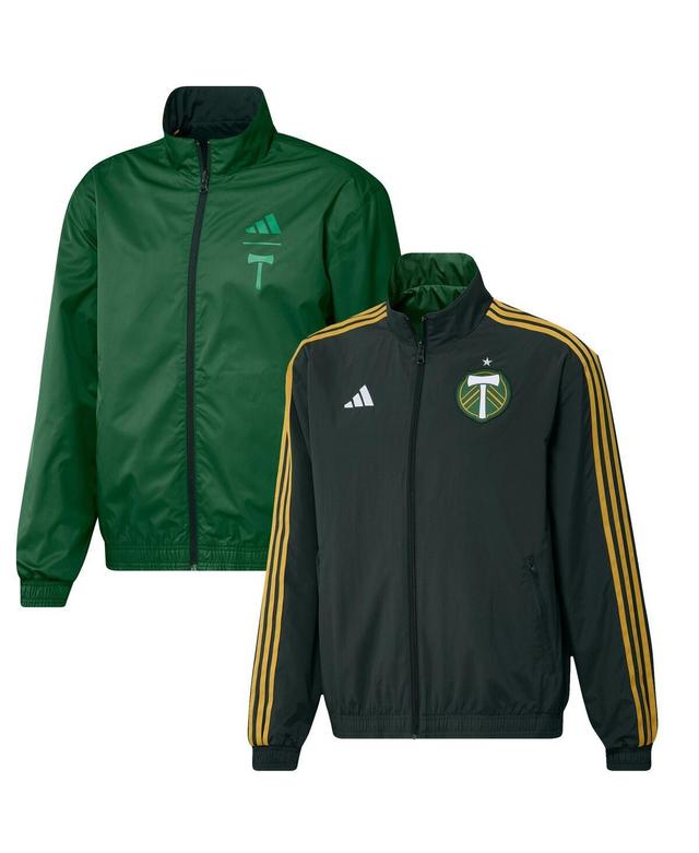 Mens adidas Portland Timbers 2023 On-Field Anthem Full-Zip Reversible Team Jacket Product Image