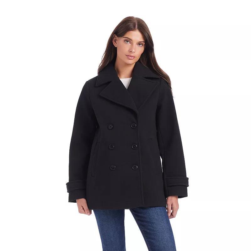 Womens d.e.t.a.i.l.sPlush Faux Wool Peacoat Product Image