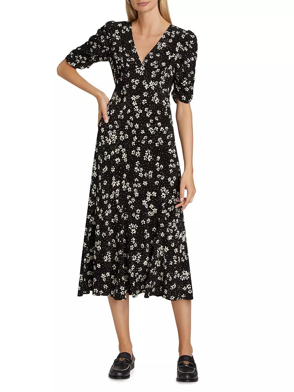 Zariah Floral Midi-Dress Product Image