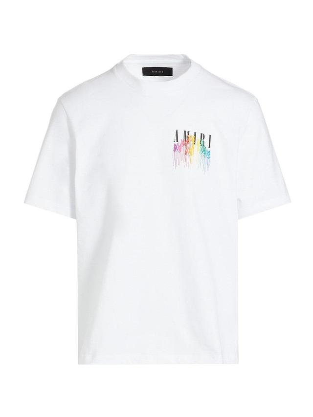 Mens Drip Logo Crewneck T-Shirt Product Image