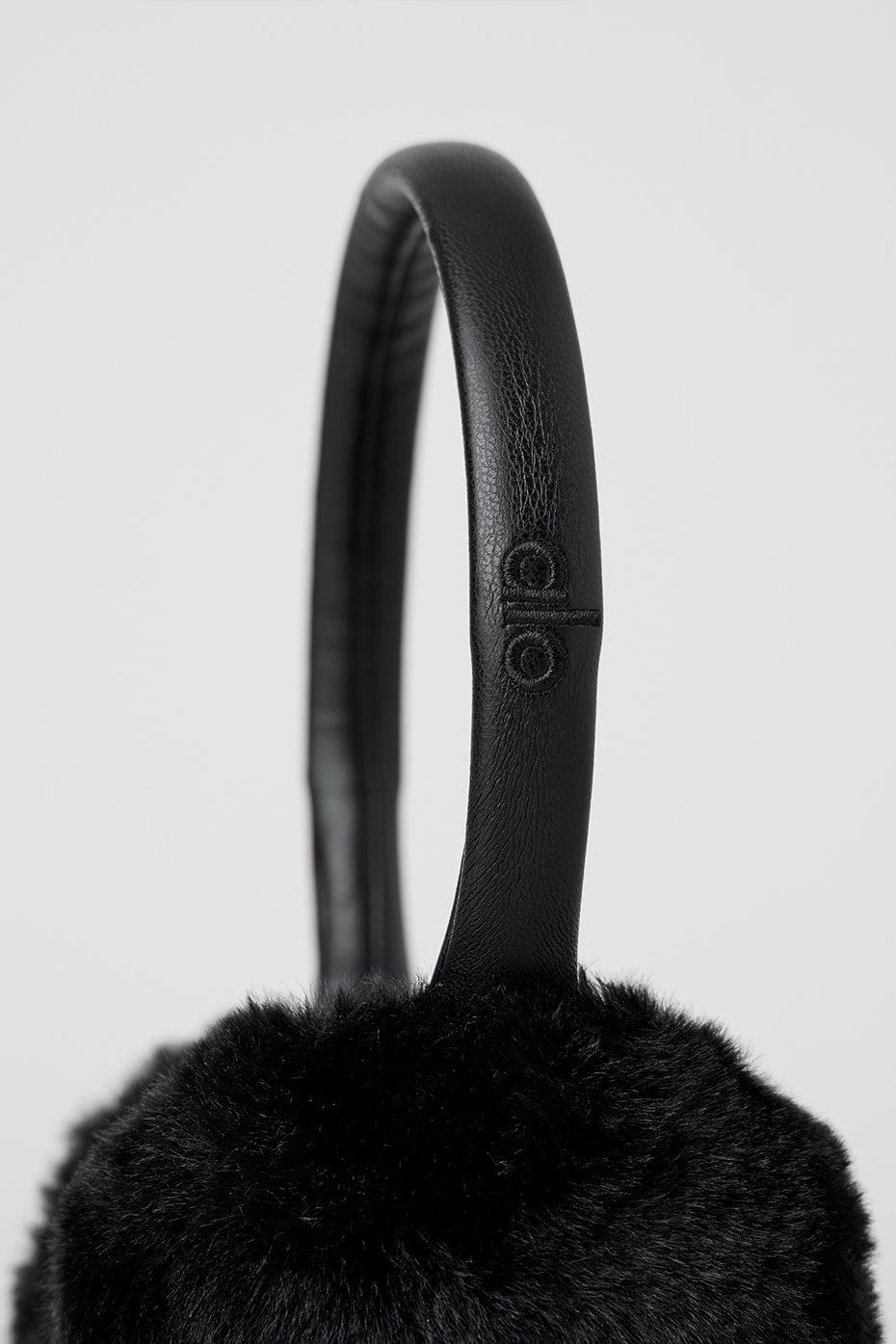 Faux Fur Ear Muff - Black Female Product Image