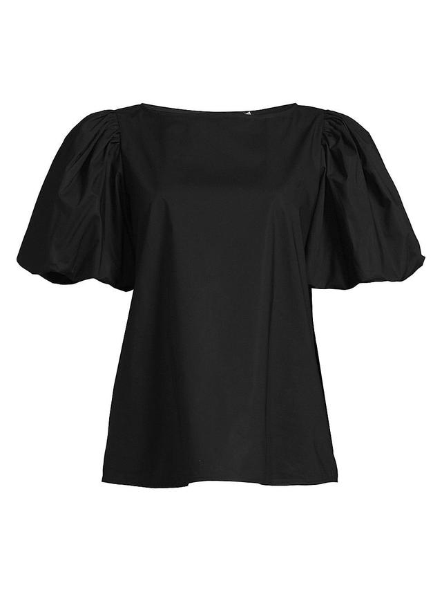 Womens Mencia Cotton Puff-Sleeve Blouse Product Image