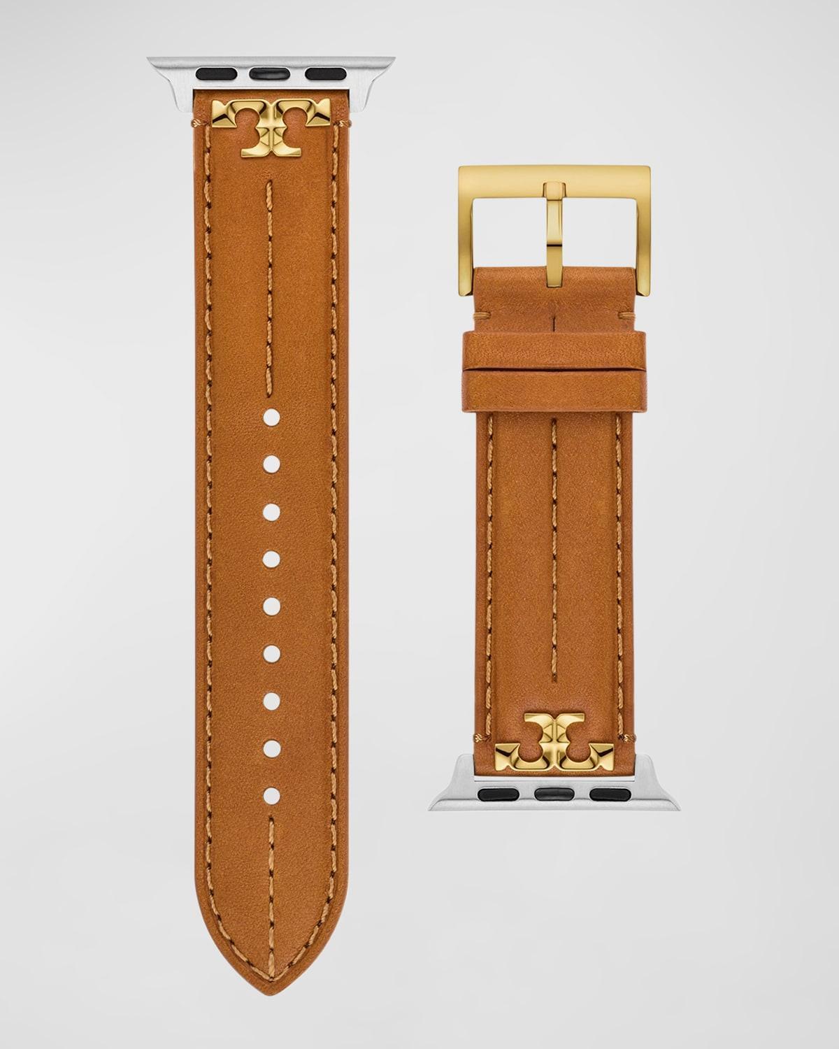 Tory Burch The Kira Leather 20mm Apple Watch Watchband Product Image